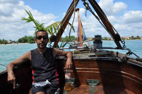 Início da nossa velejada na grande barreira de corais, em Belize